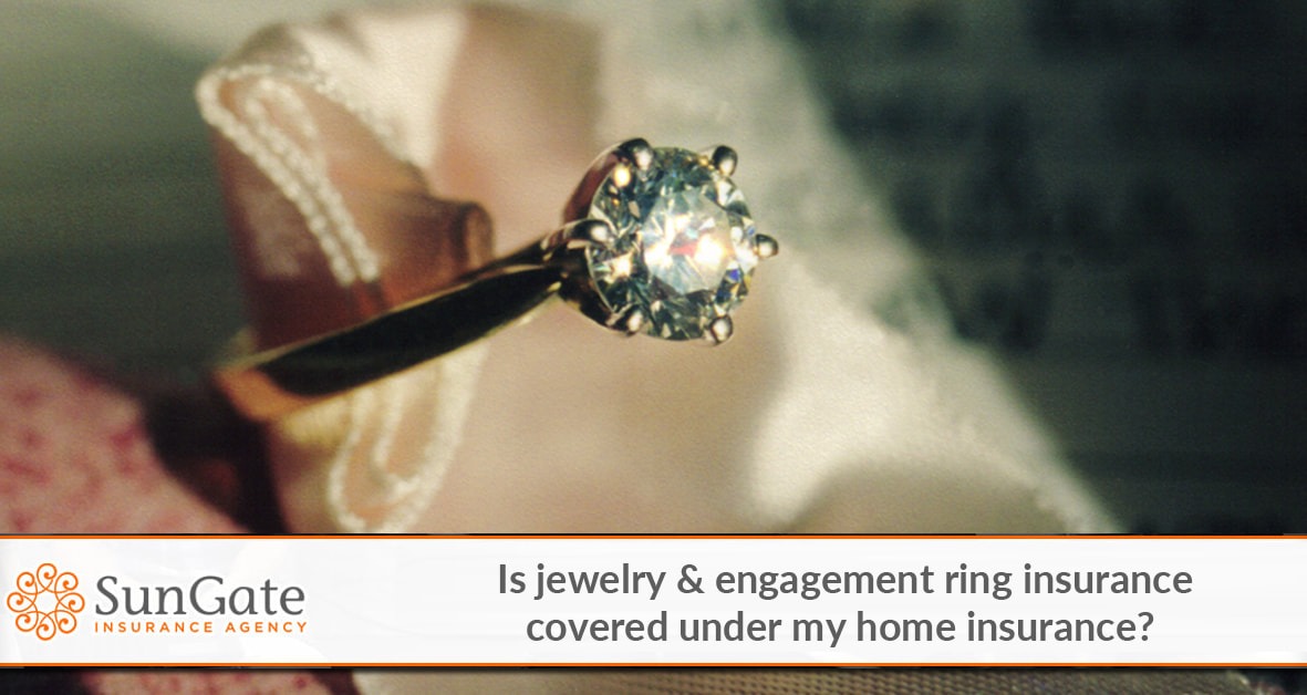 Is jewelry and engagement ring insurance covered under my home insurance?