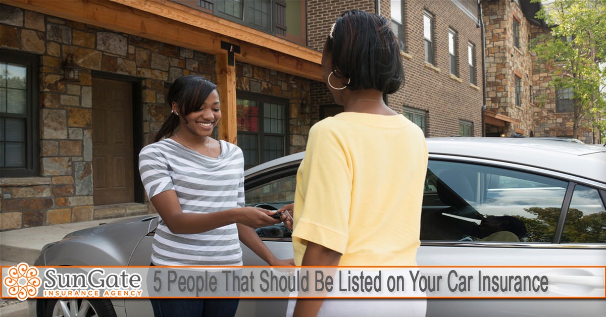 5 People That Should Be Listed on Your Car Insurance